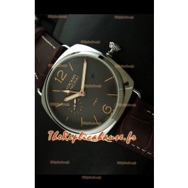 Panerai Radiomir PAM421 GMT Reproduction Montre Japonaise avec Cadran Noir Casse