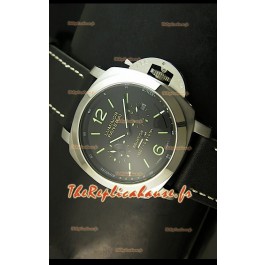 Panerai PAM365 L'Astronomo Luminor 1950 GMT Montre Equation of Time Cadran Noir Acier