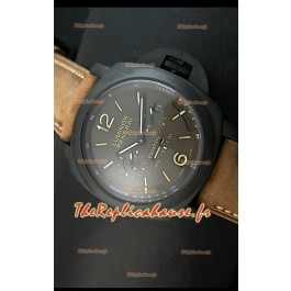 Panerai PAM365 L'Astronomo Luminor 1950 GMT Montre Equation of Time Cadran Marron PVD
