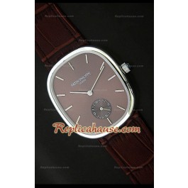 Patek Philippe Mens Golden Elipse Japanese Montre en Acier