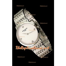 Patek Philippe Japanese Quartz Montre en Acier Inoxydable - 38 mm