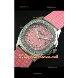 Patek Philippe Aquanaut Montre Femmes Japonaise en Rose