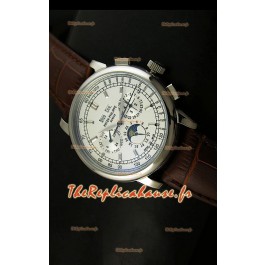 Patek Philippe Complications Reproduction Montre Japonaise avec Cadran Blanc