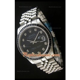 Rolex Datejust Swiss Replica Montre avec Cadran Noir