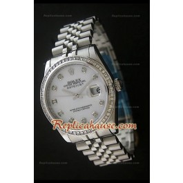 Rolex Datejust Swiss Replica Montre avec Cadran Blanc