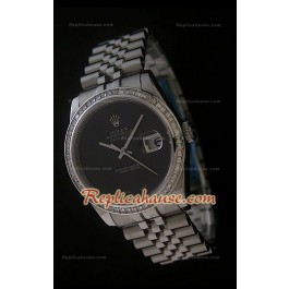Rolex Datejust Swiss Replica Montre avec Cadran Noir