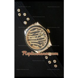 Rolex Datejust Swiss Replica Montre avec Or Jaune