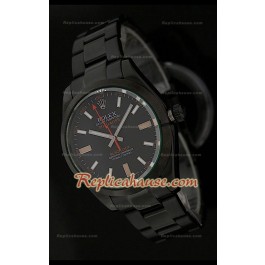 Rolex Replica Milgauss Blackout Edition Swiss Montre avec Cadran Noir