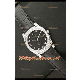 Rolex Cellini Japanese Quartz Replica Toute en Diamant Noir