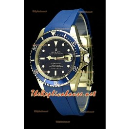 Rolex Submariner 11610 Swiss Montre avec Bracelet Bleu en Caoutchouc