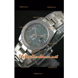 Rolex Datejust Ladies Japanese Montre avec Boîtier en Acier 31 mm