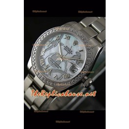 Rolex Datejust Ladies Japanese Montre avec Boîtier en Acier 31 mm