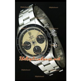 Rolex Cosmograph Daytona 6265 Cadran Crème Antique Lunette Noir