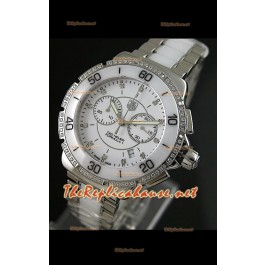 Tag Heuer Formula 1 Montre Femmes Chronographe en Blanc - 1:1 Mirror Replica