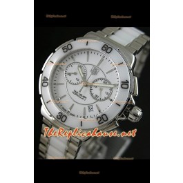 Tag Heuer Formula 1 Montre Femmes Chronographe en Blanc - 1:1 Mirror Replica