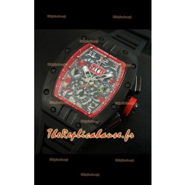 Richard Mille RM011 Filipe Massa Edition avec Revêtement PVD Reproduction Montre Suisse