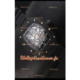 Réplique de montre suisse Richard Mille RM055 Bubba Watson avec index noirs