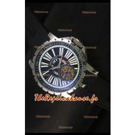 Montre Roger Dubuis Excalibur Tourbillon avec mouvement japonais - Cadran noir