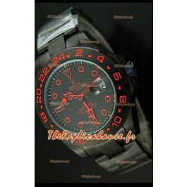 Rolex Explorer II Edition Bamford Stealth and Flame Bracelet en PVD Montre Reproduction