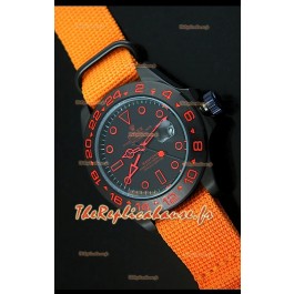 Rolex Explorer II Edition Bamford Stealth and Flame Bracelet en Nylon Motif Armée de Mer Montre Reproduction