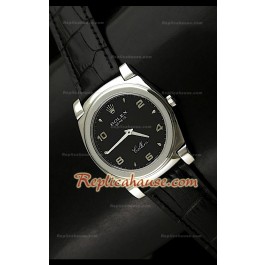 Rolex Cellini Swiss Quartz Replica Montre avec Cadran Noir