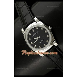 Rolex Cellini Swiss Quartz Replica Montre avec Face Noire