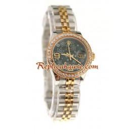 Rolex Suisse Replique Floral Motif Datejust Montre - Lady Size