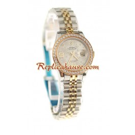 Rolex Suisse Replique Floral Motif Datejust Montre - Lady Size