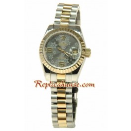 Rolex Replique Floral Motif Datejust Femmes Montre