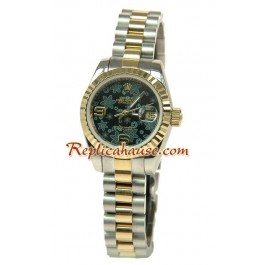 Rolex Replique Floral Motif Datejust Femmes Montre