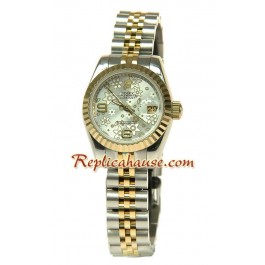 Rolex Replique Floral Motif Datejust Femmes Montre