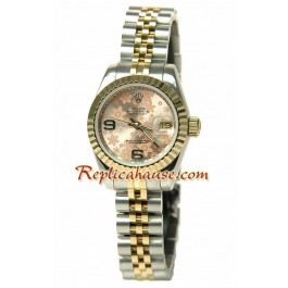 Rolex Replique Floral Motif Datejust Femmes Montre