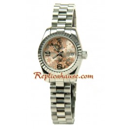 Rolex Replique Floral Motif Datejust Femmes Montre
