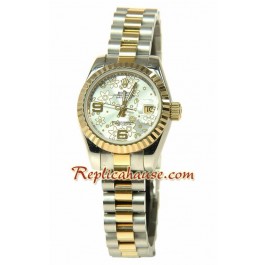 Rolex Replique Floral Motif Datejust Femmes Montre