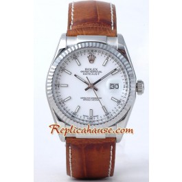 Rolex Replique DateJust - Leather