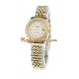 Rolex Datejust Two Tone Femmes Montre Replique