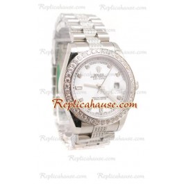 Rolex Replique Day Date Silver Montre Suisse