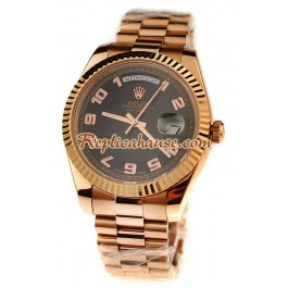 Rolex Replique Day Date Pink d' or Montre Suisse