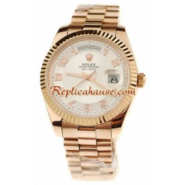 Rolex Replique Day Date Pink d' or Montre Suisse