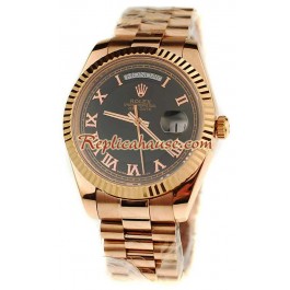Rolex Replique Day Date Pink d' or Montre Suisse