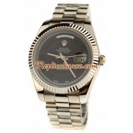 Rolex Replique Day Date Silver Montre Suisse
