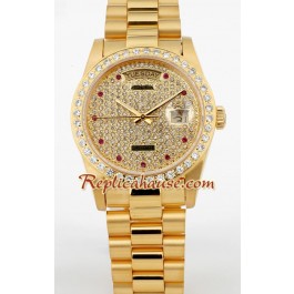 Rolex Replique Day Date d' or Diamond