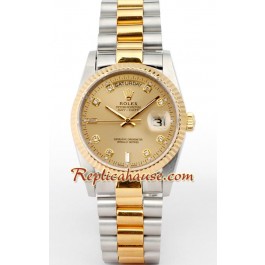 Rolex Replique Day Date Two tone Montre Suisse