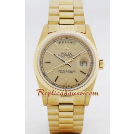 Rolex Replique Day Date Suisse Hommes d' or Montre