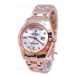 Rolex Day Date Blanc Perle Cadran Montre Suisse
