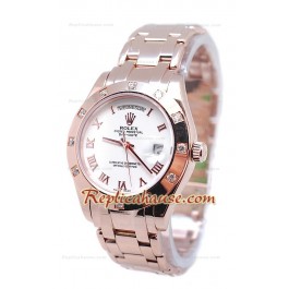 Rolex Day Date Diamond Bezel Or Rose Montre Suisse