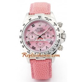 Rolex Replique Daytona Pink Leather Hommes Montre