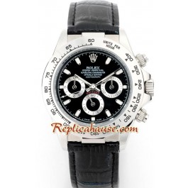 Rolex Replique Daytona Montre with Bracelet en Cuir
