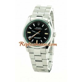 Rolex Replique Milgauss Hommes Montre - Green Crystal édition