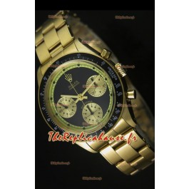 Cosmographe Rolex Daytona 6263 avec cadran noir dans boîtier or